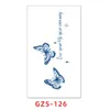 New juice tattoo sticker with semi non reflective letter sticker, collarbone wrist waterproof