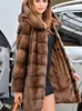 Women's Fur Winter Coat Women High Quality Mink