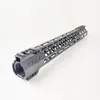 Crotek 13,5 tum lätt klämmonteringstyp M-Lok Handguards Edge CNC avfasning för .223/5.56 Svart färg MRSC-13B