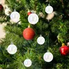 装飾的な置物24pcsクリスマスツリーハンギングボールクリスマスデコレーションプラスチック装飾品