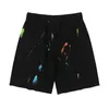 Men's and women's casual sports shorts Galler shorts Designer color inkjet hand painted French classic print mesh sport pull ropeS-XL