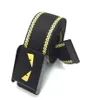 Cinture in nylon con cinturino in tela con fibbia liscia unisex di alta qualità per uomo e donna, regalo248t