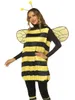 Dwuczęściowe spodnie damskie Hirigin Kostium Cosplay Zestaw Halloween Bee Sukienka z skrzydłami rękawami na nogi do akcesoriów odgrywania ról 231218