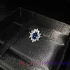Cluster Rings Blue Zircon 925 Silver Jewelry Amulets Jade Crystal Luxury Vintage Women Real Charm Adjustable Ring Natural Gifts Fashion