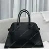 2024 Women's Designer Double the Bag Luxury Row Closure Detail Margaux Top Handles Belt Leather 15 Handbags Fashion Shoulder Bags