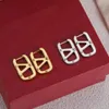 Nya modeörhängen kvinnors lyxdesignerörhängen smycken guld silver valfri hög kvalitet med låda