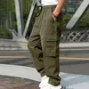 Men's Pants Mens Casual Style Autumn Youth Format Fashion Slack Retro Breathable Comfortable Smart Solid Color Trousers For Men