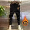 Mannen Broek Mannen Fleece Corduroy Joggingbroek Kleine Voeten Harem Hip Hop Slanke Streetwear Zakken Joggers Winter Kleding Broek