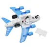 Electric RC Car Children Airplane Toy Electric Plane Model with Flashing Light Sound Assembly for Kids Boys Birthday Gift 231218