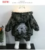 Set di abbigliamento Ragazzi Inverno Peluche Ispessimento Set Bello cappotto caldo Pantalone Autunno per bambini e Capispalla per bambini in due pezzi 231218