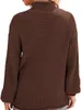 女性用セーター冬のセーターソリッドカラーハイネックレディース長袖
