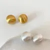 Orecchini a bottone / Orecchino a sfera rotonda Donna Ragazza Placcatura in oro argento Accessori per gioielli di moda Regalo per feste Stile 2023