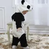 Rompers Baby Autumn Winter Clothes Climbing Romper Overalls Jumpsuit Baby Boy Girl Cute Panda Costume Warm ClothesL231114