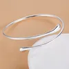 Luckyshine 6Pcs Holiday Gift Shiny Drop 925 Sterling Silver Open Adjustable Bracelets Bangles Russia Bangles2714