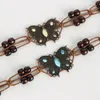 Belts Rope Boho Butterfly Tie Belt Metal Bohemia Beaded Wooden Beads Woven Skirt