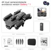 K611 MAX DRONE 4K Dual Camera HD Aerial Four Axis Aircraft Hinder Undvikande Optiskt flödeslokalisering RC Brushless Motor Aerocraft Toy Gifts