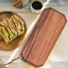 Płytki prostokąta herbata domowa serwowanie taca kreatywna gładka japoński styl el restauracja deser kanapkowy