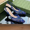 Scarpe eleganti 2023 designer Moda donna Sandali con cinturino alla caviglia Cristalli scintillanti Abito con tacco moda Scarpe da festa classiche Scarpe casual con strass per ragazza da passeggio