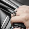 Cluster Rings S925 Sterling Silver Ring Handmade dominering Retro Zodiak Snake Men's National Tide Punk Python Winding Smycken Tillbehör