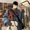 Men's Sweaters Sweater Loose Autumn/Winter Japanese Vintage Cartoon Underlay