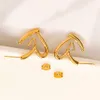 Kadın Tasarımcı Stud Küpe Kalp Küpe Altın Kaplama Paslanmaz Çelik Aşk Moda Çift Mücevher Hediyesi Düğün Aksesuarları Takı Noel Hediyeleri