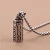 Cremation Lockets Jewelry Openable Box Case Pendant Urn Keepsake Memorial Vintage Pet Supplies Ash Necklace Real Titanium Steel Jo2283