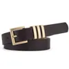 Belts Fashion Gold Siliver Square Pin Buckle for Women Black Brown Female Waistband Ladies Dress Jeans Adjustable Belst 231216