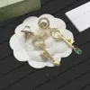 Роскошные серьги-гвоздики с ключом, дизайнерские серьги, дизайнерские серьги-кольца для женщин, серьги-гвоздики с алфавитом, набор ювелирных изделий, подарок на день Святого Валентина