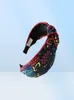 Jedwabny turban elastyczny opaska dla kobiet mody mody Fairband for Women Girl Retro Headwraps Szalik