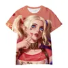 Designer 23ssSuicide Squad Ugly Girl 3D Stampa digitale Personalizzata Bello Cartoon T-shirt Poster in vendita