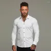 Men's T Shirts Fitness Shirt Non-ironing Stretch Sports Long Sleeve Cardigan T-shirt