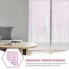 Cortina hogar gasa decorativa semitransparente transpirable ventana cribado rústico transparente