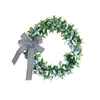 Decorative Flowers Artificial Green Leaves Wreath Table Centerpiece Easy To Hang Greenery For Wedding Decor Office Year Window Wall