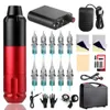 Complete Tattoo Kit Tattoo Machine Set Beginner Tattoo Pen Kit Naalden Pigment voor permanente make-up Tattoo Supplies Kit