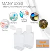 Storage Bottles 50Pcs 2oz Empty Clear Plastic Travel Portable Refillable Hand Sanitizer Shampoo Body Soap Toner Lotion Cream Containers