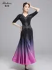 Stage Wear X2125 Modern Skirt Women's National Standard Dance Waltz Ballroom Custome Latin Dress