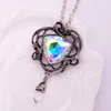 Pendant Necklaces Big Geometric Crystal Glass Gothic Fashion Vintage Punk Necklace For Men Women Halloween Gift Jewelry 2023