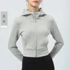 Active Shirts Yoga Jacket Windproof Layer Thickened Coat Cold Resistant Half High Collar Hooded Sports Fitness Long Sleeve