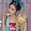 Etnische kleding Chinese traditionele Hanfu portemonnee meisjes draagtas vrouwen borduurwerk bloemen portemonnee emmer handtas retro dagelijks veelzijdig