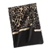 Scarves European American Fashion Leopard Print Imitation Cashmere Women's For Winter Warmth Commuting Cold Protection Shawl