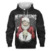 Heren Truien 2023 Kerst Sweatshirt 3d Gedrukt Lange Mouw Hoodie Mode Herfst Winter Trui Voor Mannen Oversized Kleding