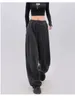 Pantalones de mujer básicos gris oscuro pantalones de chándal para correr mujer moda coreana pantalones deportivos de gran tamaño para mujer Harajuku Streetwear Jogger Pantalones