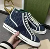 Designers Casual Shoes 1977 Tennis Sneaker Canvas High Top Beige Blue Washed Jacquard Denim Women Platform Trainers Rubber Sole Brodered Vintage Sneakers