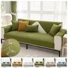 Chair Covers Chenille Striped Sofa Cover Solid Color Anti-slip Combination Cushion Furniture Dust Protector Towel Armrest Backrest