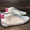 Marchio italiano Mid slide star Stile high-top Donna Superstar Sneakers scarpe casual Designer Rainers Paillettes Classic White Do-old Dirty Men shoe 014