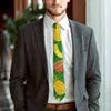 Fliegen Herren Krawatte Cartoon Obst Hals Banane und Zitrone Retro Casual Kragen Benutzerdefinierte Freizeit Hochwertige Krawatte Zubehör