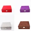 Smyckespåsar Szanabana Multi Colors 2-Layer Ludd Box Organizer Display Lagring Fodral med lås för armband halsband och örhängen