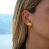 Ohrstecker, trendige, exquisite Edelstahl-Ohrringe, vergoldet, geometrisch, versetzt, metallische Ohrringe für Frauen, Mädchen, Modeschmuck, Party, feines Geschenk 231218