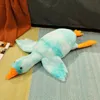 Plush Keychains 50 190 cm Big Goose Toy Kawaii Style Färgglad enorm anka kudde fylld djur boba docka födelsedagspresenter för barn 231218