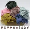 Blankets Selling Born Po Mat Hand Woven Rope Square Tassel Floor Decorative Props Pography